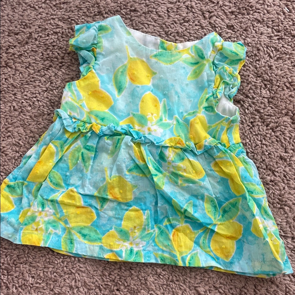 Penelope‎ Mack Lemon Top Size 3/6 months